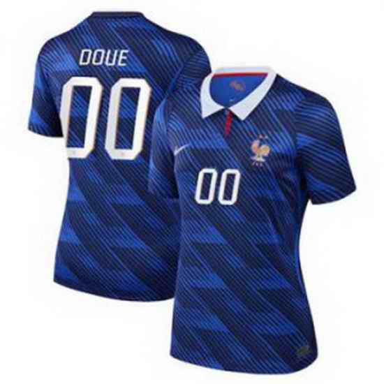 Women Women 00 Custom France Jersey   3